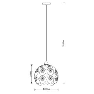 Lampa Wisząca Sufitowa Florence Agora E27 40W Biała 17340/300-WH