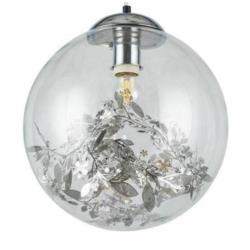 Lampa Wisząca Sufitowa Flora Agora E27 40W Srebrna W093-300