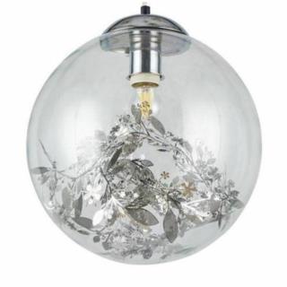 Lampa Wisząca Sufitowa Flora Agora E27 40W Srebrna W093-300