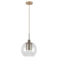 Lampa Wisząca Sufitowa Philana Rabalux E27 60W Złota 6495