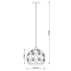 Lampa Wisząca Sufitowa Florence Agora E27 40W Złota 17340/300-GL