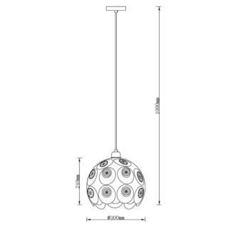 Lampa Wisząca Sufitowa Florence Agora E27 40W Złota 17340/300-GL