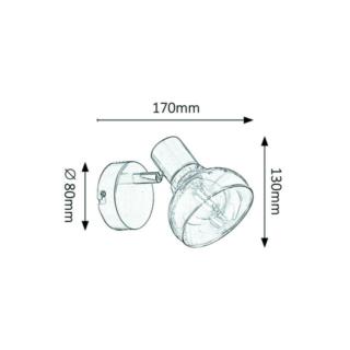 Kinkiet Holly 1X40W E14 5555 Chrom Rabalux