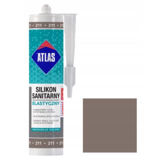 Silikon sanitarny cementowy 280ml Atlas 211