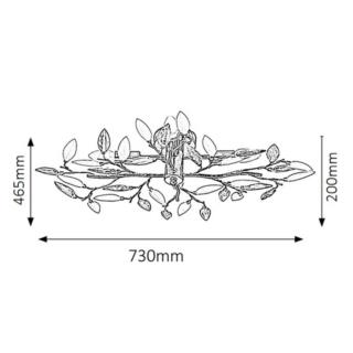 PLAFONIERA LILIAN E14/4x40W CHROM 2839