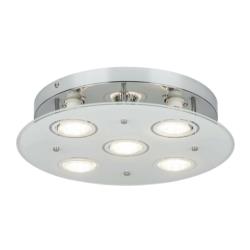 Plafon Naomi LED 5W Gu10/5 15W Chrom 2514