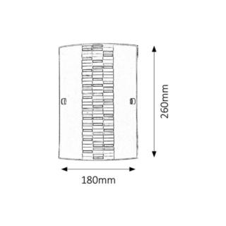 Plafon Domino  Czarno-Biało-Szary E27/1X60W  3931