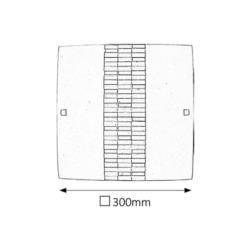 PLAFON DOMINO CZARNO-BIAŁO-SZARY  E27/1x60W  3932