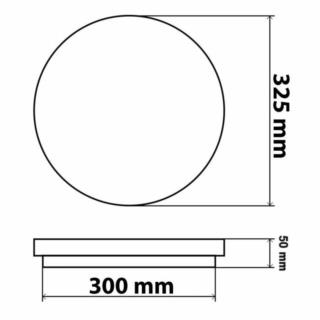 Plafon LED Erik 18W 4000K Czujnik Mikrof 3358