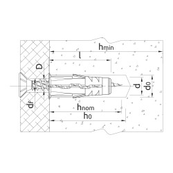 Kołek uniwersalny UNO 6 mm RawlPlug 200szt/op