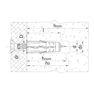 Kołek uniwersalny UNO 6 mm RawlPlug 200szt/op