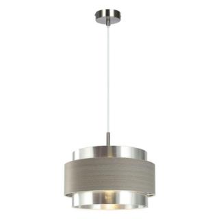 LAMPA WISZĄCA BASIL 5383 CHROM SATYNA/ SREBNY DĄB