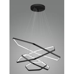 Lampa Wisząca Sufitowa Gaspar Auhilon LED 100W Czarna P1606-4L