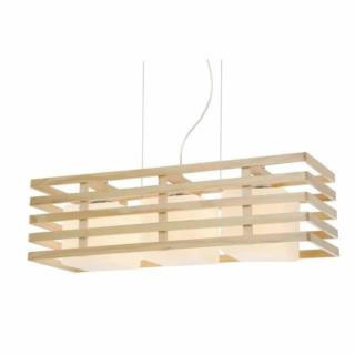 Lampa Wisząca Sufitowa Franklin Auhilon E27 3x60W Drewno MD6909-3