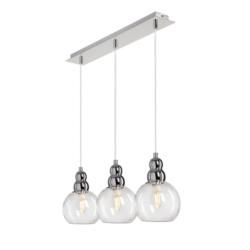 Lampa Wisząca Sufitowa Akso III Auhilon E14 3x40W Srebrna MD1632-3A