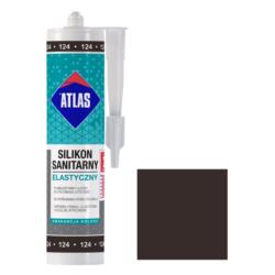 Silikon Sanitarny Atlas Elastyczny 124 280ml Ciemne wenge