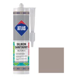 Silikon sanitarny Silton S 203 Stalowy 280ml Atlas