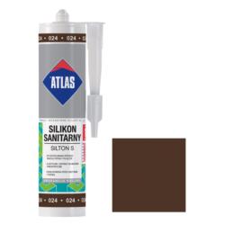 Silikon sanitarny Silton S 024 Ciemnobrązowy 280ml Atlas