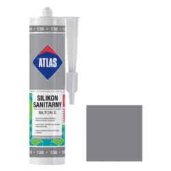 Silikon Sanitarny Atlas Silton S 136 280ml Srebrny