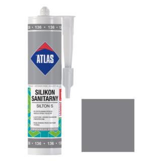 Silikon sanitarny Silton S 136 Srebrny 280ml Atlas