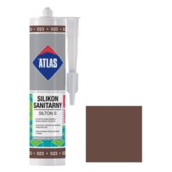 Silikon Sanitarny Atlas Silton S 023 280ml Brązowy