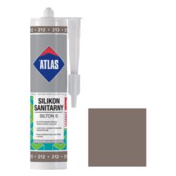 Silikon Sanitarny Atlas Silton S 212 280ml Szarobrązowy