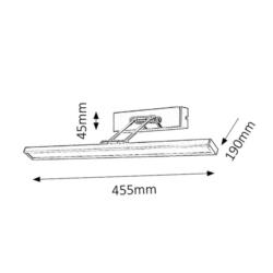 Oprawa Picture Slim 60LED/12W Ip20 Chrom 3908