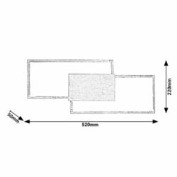 Kinkiet Lampa Ścienna Andrei Rabalux LED 18W Srebrny 5678