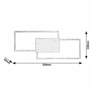 Kinkiet Lampa Ścienna Andrei Rabalux LED 18W Srebrny 5678