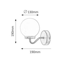 Kinkiet Lampa Łazienkowa Togo Rabalux E14 40W Srebrny 5827