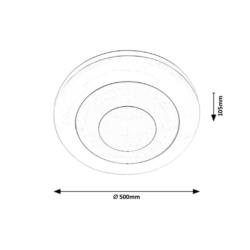 Plafon Lampa Sufitowa Calvin Rabalux LED 40W 3015