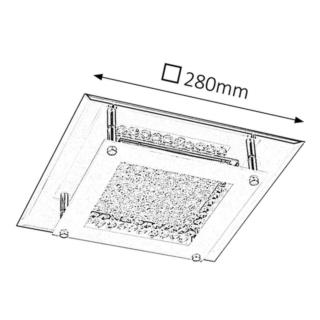 Plafon Lampa Sufitowa Sharon Rabalux LED 12W Srebrna 2444