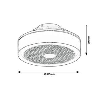 Lampa Sufitowa z Wiatrakiem Dalfon Rabalux LED 30W 6857