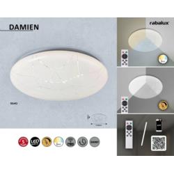 Plafon Lampa Sufitowa Damien Rabalux LED 24W Biały 5540