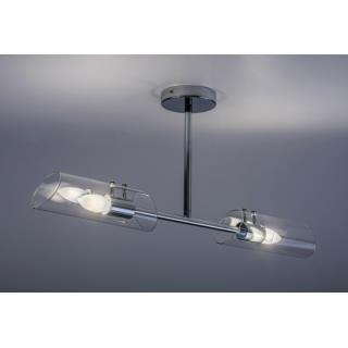 Lampa Sufitowa Łazienkowa Teodoro Rabalux E14 2x12W Srebrny 75030