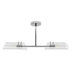 Lampa Sufitowa Łazienkowa Teodoro Rabalux E14 2x12W Srebrny 75030