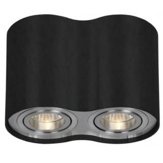 Spot Lampa Sufitowa Ivo Ozzo GU10 2x50W Czarny IVO-2B/AL