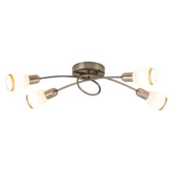 Lampa Sufitowa Elite Rabalux E14 4x40W Brąz 5973