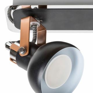 Reflektor Lampa Sufitowa Balzac Rabalux GU10 2x35W Czarny 5610