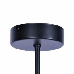 Żyrandol Lampa Sufitowa Aldar Kaja E27 5x60W Czarny K-4852