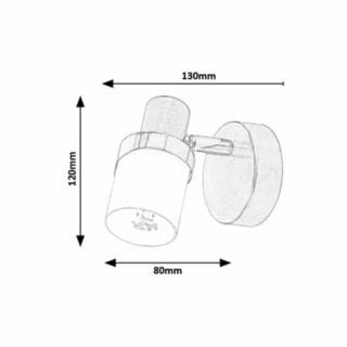 Spot Finian E14 1X Max40W Chrom/Satyna 5631