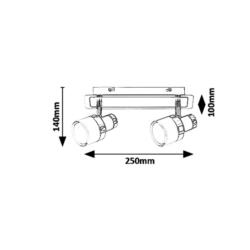 Lampa Łazienkowa Harold LED 10W 5022 Chrom / Czarny / Opal