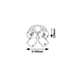 Reflektor Lampa Sufitowa Minuet Rabalux E14 4x40W 7014