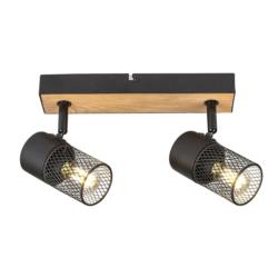 Reflektor Lampa Sufitowa Metta Rabalux E14 2x40W Czarny 71152