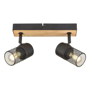 Reflektor Lampa Sufitowa Metta Rabalux E14 2x40W Czarny 71152