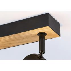 Reflektor Lampa Sufitowa Metta Rabalux E14 2x40W Czarny 71152