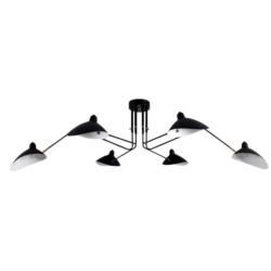 Lampa Sufitowa Cameleon VI Auhilon E27 6x40W Czarna C17015-6L