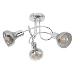 Reflektor Lampa Sufitowa Holly Rabalux E14 3x40W Srebrny 5557