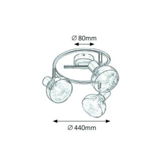 Lampa Sufitowa Rabalux Holly Chrom 5558