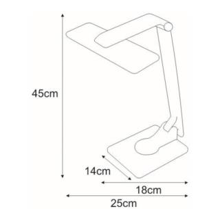 Lampka Biurkowa K-Bl1203 Srebrny  Miro Kaja